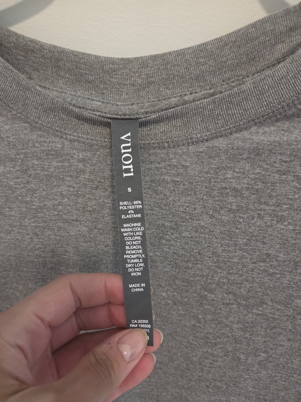 Basic Grey Cropped Tee - Picture 2 of 2